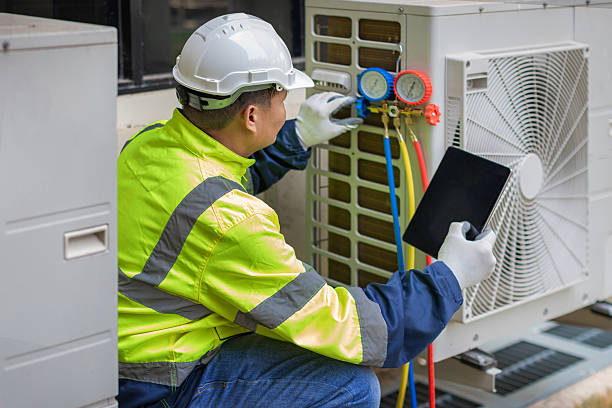 Professional Hvac technician working in Candor, NC